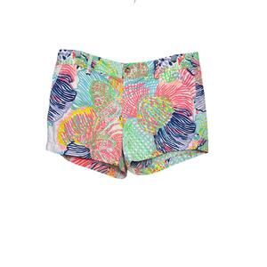 LILLY PULITZER CALLAHAN SHORTS ROAR OF THE SEA. SIZE 16